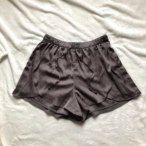 Flowy Satin High Waisted Shorts